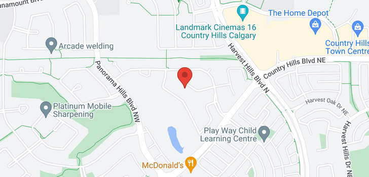 map of 39 Panorama Hills  Crescent NW
